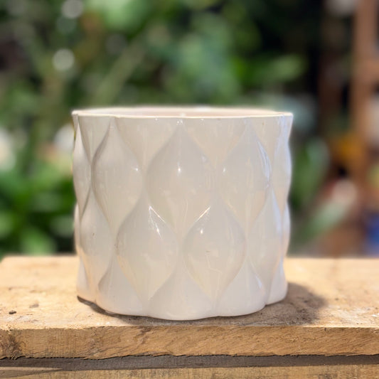 Ceramic Diamond Pot 12cm